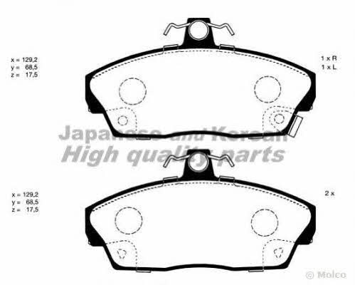 Ashuki H025-17 Brake Pad Set, disc brake H02517