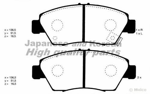Ashuki H025-35 Brake Pad Set, disc brake H02535