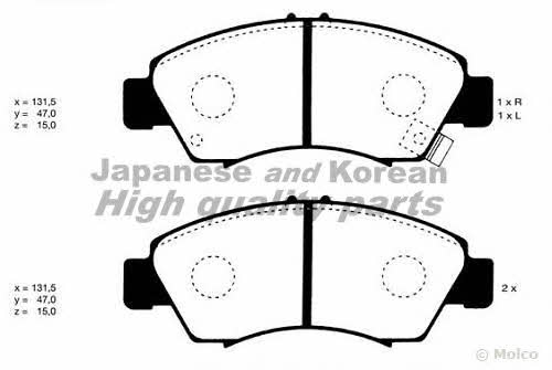 Ashuki H025-50 Brake Pad Set, disc brake H02550