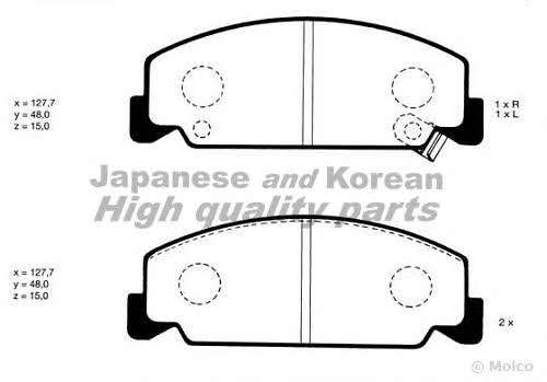 Ashuki H025-80 Brake Pad Set, disc brake H02580