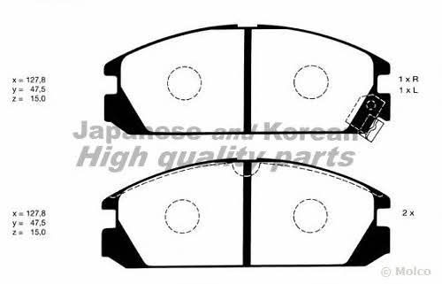 Ashuki H026-05 Brake Pad Set, disc brake H02605