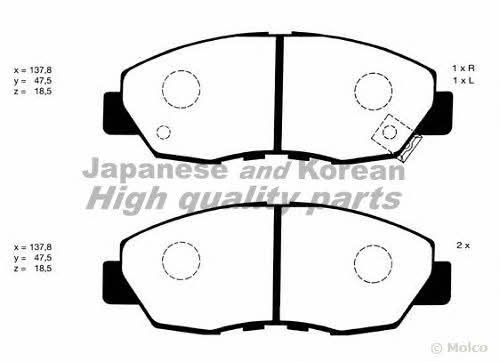 Ashuki H026-10 Brake Pad Set, disc brake H02610