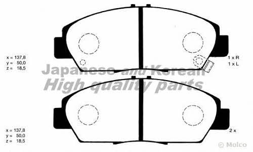 Ashuki H026-12 Brake Pad Set, disc brake H02612