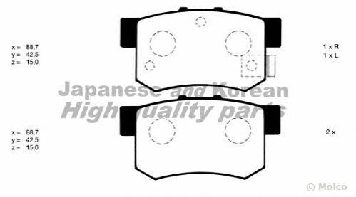 Ashuki H026-20 Brake Pad Set, disc brake H02620
