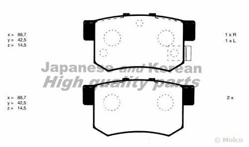 Ashuki H026-22 Brake Pad Set, disc brake H02622