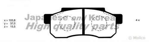 Ashuki H029-01 Brake Pad Set, disc brake H02901