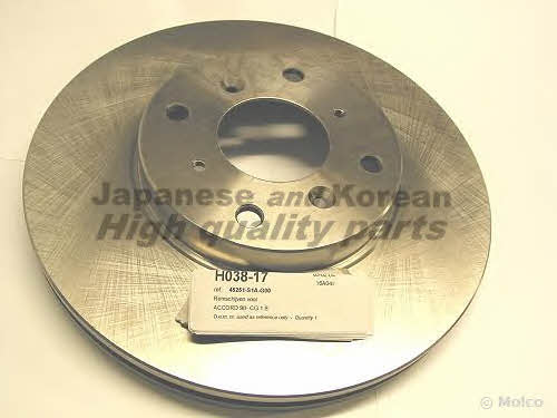 Ashuki H038-17 Front brake disc ventilated H03817