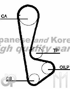 Ashuki H104-03 Timing belt H10403