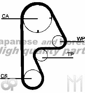 Ashuki H104-04 Timing belt H10404