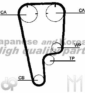 Ashuki H104-10 Timing belt H10410