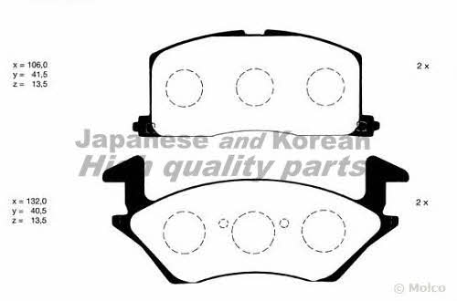 Ashuki T112-10 Brake Pad Set, disc brake T11210