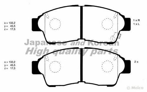 Ashuki T112-15 Brake Pad Set, disc brake T11215