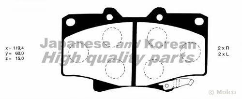 Ashuki T112-38 Brake Pad Set, disc brake T11238