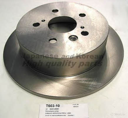 Ashuki T603-10 Rear brake disc, non-ventilated T60310