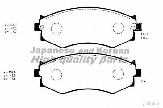 Ashuki Y025-10 Brake Pad Set, disc brake Y02510