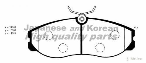 Ashuki N009-75 Brake Pad Set, disc brake N00975