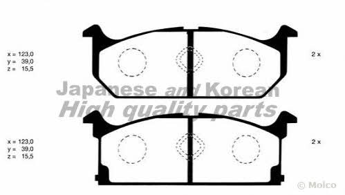 Ashuki K012-04 Brake Pad Set, disc brake K01204