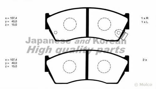 Ashuki K012-06 Brake Pad Set, disc brake K01206