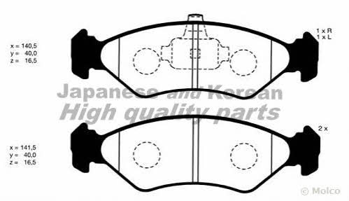 Ashuki M041-10 Brake Pad Set, disc brake M04110