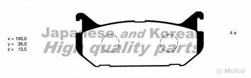 Ashuki M075-05 Brake Pad Set, disc brake M07505