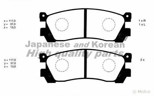Ashuki M075-08 Brake Pad Set, disc brake M07508