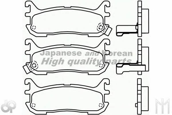 Ashuki M075-25K Mounting kit brake pads M07525K