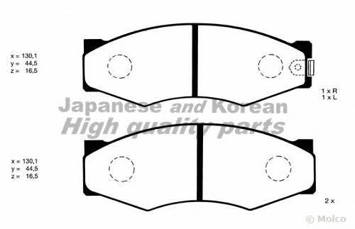 Ashuki N009-10 Brake Pad Set, disc brake N00910