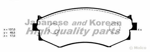 Ashuki N009-45 Brake Pad Set, disc brake N00945
