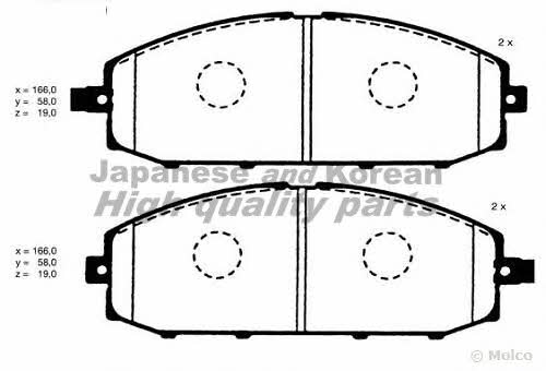 Ashuki N009-52 Brake Pad Set, disc brake N00952