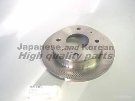 Ashuki 0990-5150 Unventilated front brake disc 09905150