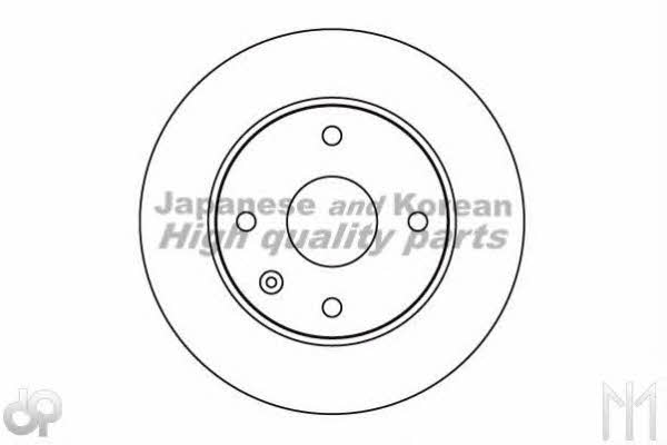 Ashuki 0990-5190 Front brake disc ventilated 09905190