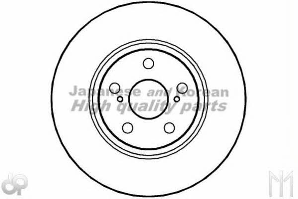 Ashuki 0990-7902 Front brake disc ventilated 09907902
