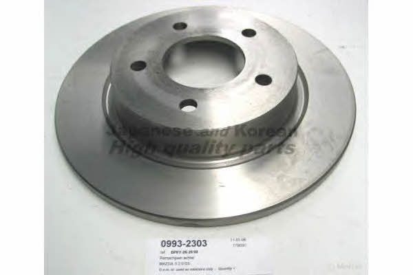 Ashuki 0993-2303 Rear brake disc, non-ventilated 09932303