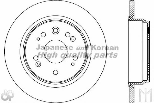 Ashuki 0993-6204 Rear brake disc, non-ventilated 09936204