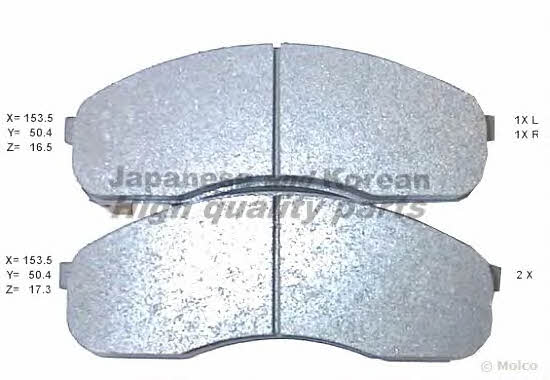 Ashuki 1080-0130 Brake Pad Set, disc brake 10800130