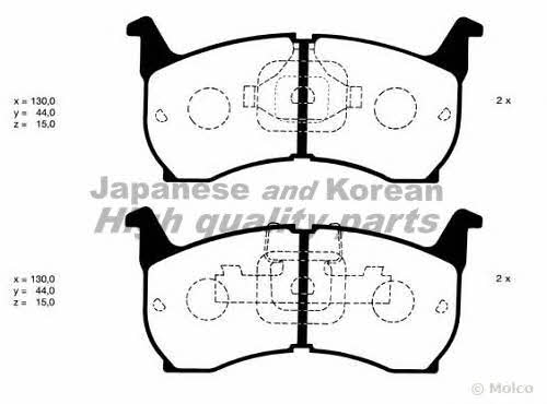 Ashuki 1080-1003 Brake Pad Set, disc brake 10801003
