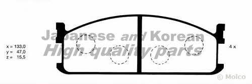 Ashuki 1080-2009 Brake Pad Set, disc brake 10802009