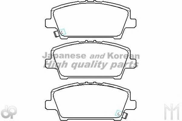 Ashuki 1080-6504 Brake Pad Set, disc brake 10806504
