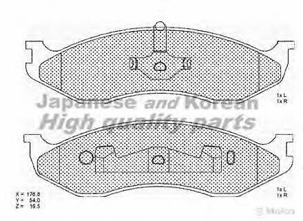 Ashuki 1080-7030 Brake Pad Set, disc brake 10807030