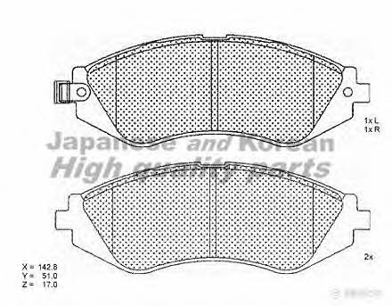 Ashuki 1080-8090 Brake Pad Set, disc brake 10808090