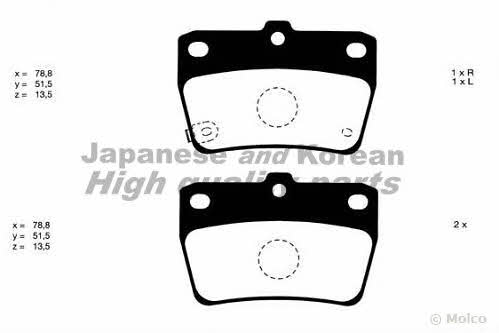 Ashuki 1083-0202 Brake Pad Set, disc brake 10830202