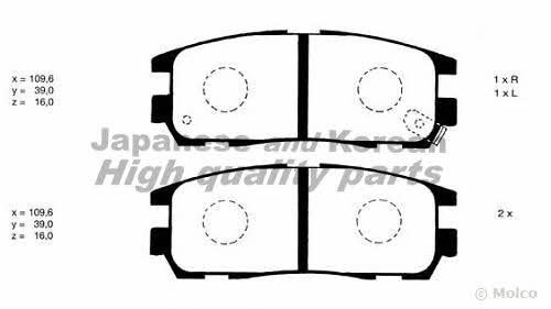 Ashuki 1083-1009 Brake Pad Set, disc brake 10831009