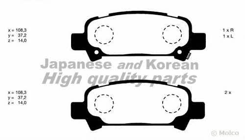 Ashuki 1083-2007 Brake Pad Set, disc brake 10832007