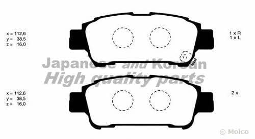 Ashuki 1083-9102 Brake Pad Set, disc brake 10839102