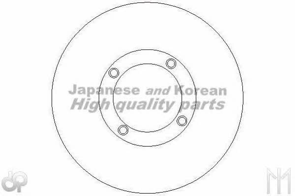 Ashuki J045-01 Unventilated front brake disc J04501