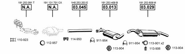 VA031580 Asmet Exhaust system
