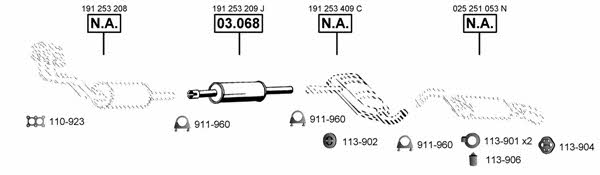 VA031585 Asmet Exhaust system