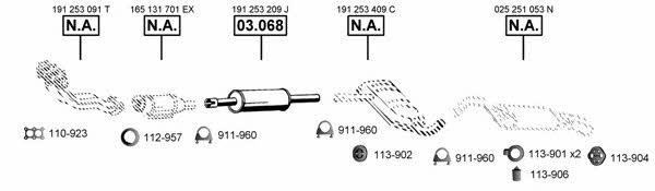VA031590 Asmet Exhaust system