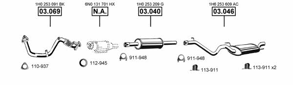 VA031715 Asmet Exhaust system