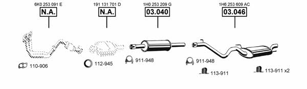 VA031735 Asmet Exhaust system